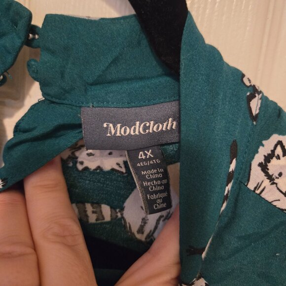 Modcloth - Racoon Blouse - Picture 3 of 3